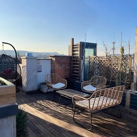 Rooftop Tiny With Shared Jacuzzi And Private Balcony Mk2 * Budapešť